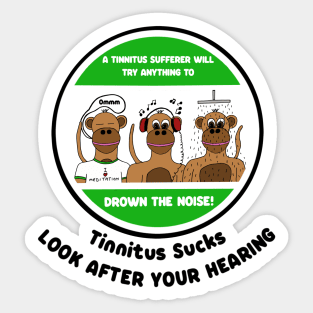 Tinnitus Sucks Hearing Disease Awareness Sticker